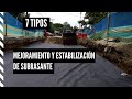 Mejoramiento y Estabilización de Subrasante 🛤  - ¡¡ 7 Tipos de Tratamiento de Suelos!!