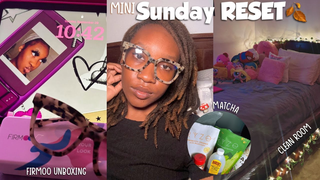 Morning Routine Glasses MINI FALL SUNDAY RESET | Firmoo glasses try-on, clean up, morning ...