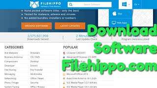 Download any software from Filehippo.com || silverXLight screenshot 1