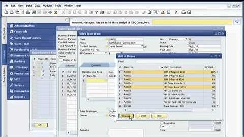 SAP Business One - CRM Demo
