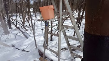 2019 Boiling Sap and preheater set up.