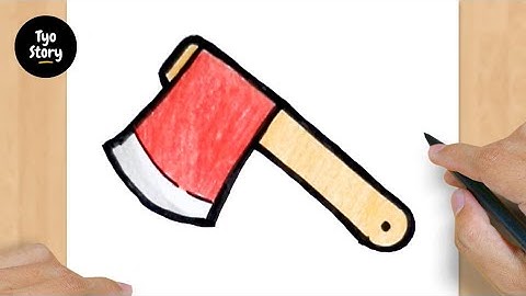 #232 How to Draw an Axe - Easy Drawing Tutorial