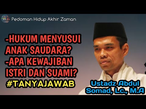 APA HUKUM MENYUSUI ANAK SAUDARA? || Ustadz Abdul Somad, Lc., M.A