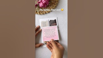 Diy hidden slider card🤭|| #diy #craft #slidercard #popupcardtutorial #anniversarycards #tutorial
