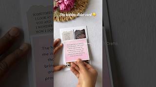 Diy hidden slider card🤭|| #diy #craft #slidercard #popupcardtutorial #anniversarycards #tutorial