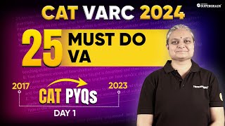 CAT Verbal Ability PYQs 📑 | CAT 2017-23 Paper Solution 🎯| CAT VARC PYQs | VA for CAT 2024 | Day 1 screenshot 5