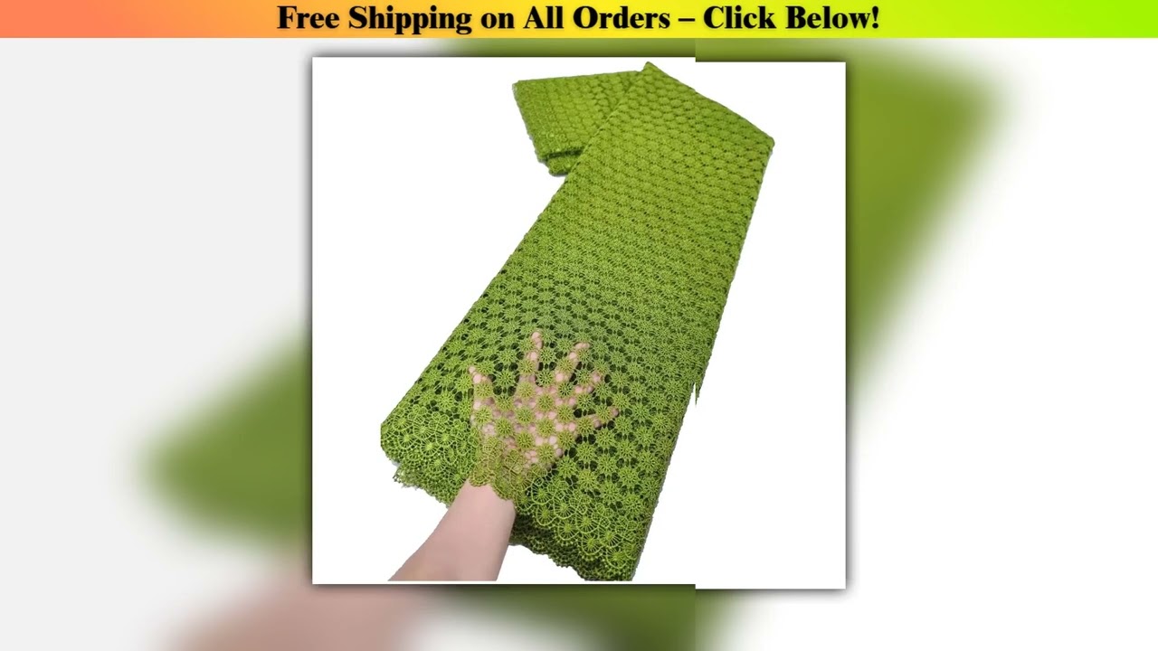 2025 Latest High Quality African Nigerian Water soluble  Damask Lace Fabric Embroidery Party Dress