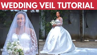 MAKING MY WEDDING VEIL | How To Make a Wedding Veil Easy Tutorial | DIY Wedding Veil Tutorial Silem