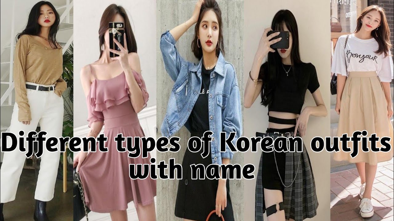 Korean Dressing Style! Korean Dresses For Girls With Name! Korean ...