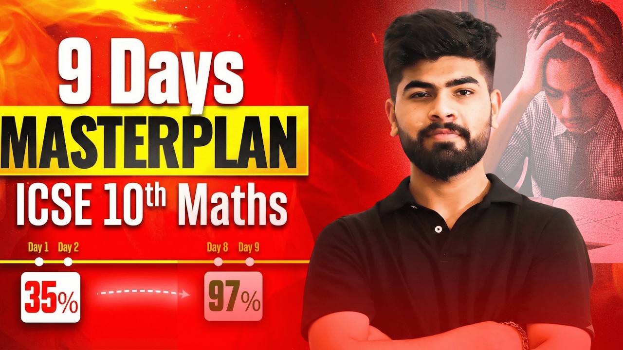 🚀 ICSE 10th Maths 9-Day Master Plan (80/80 Blueprint) | ICSE Class 10th | ICSE 2026