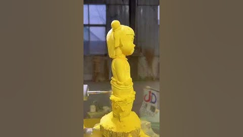 Đục tượng gỗ Na Tra sắc nét bằng máy CNC 5 trục #vitenda #cnc5truc #maycnc5truc #cnc5axis