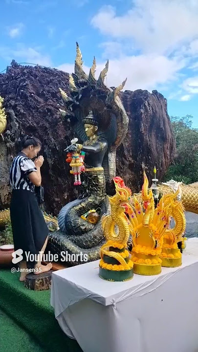 prayers in wat tham pha daen #สาธุ #thaitemple #buddism
