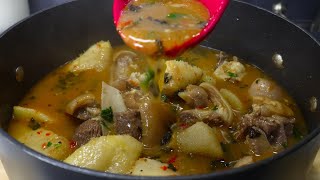 Goat Meat and Yam Pepper Soup Recipe| You Will Ask for More