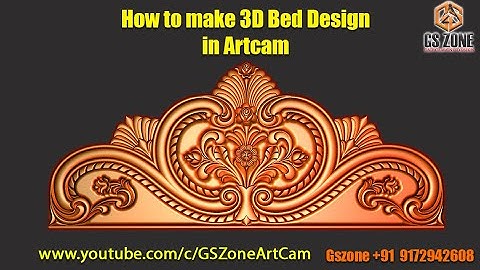 How to make 3D bed Design in Artcam - Part -2 @GS Zone CNC Solution #wood #router #furniture #cnc