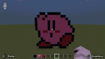Minecraft Pixel Art tutorial -Kirby