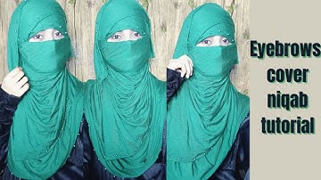 How to hide eyebrows in hijab |Full coverage|Hijab tutorial with niqab|Requested video...