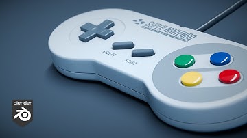 Making a SNES Controller in Blender 4.3