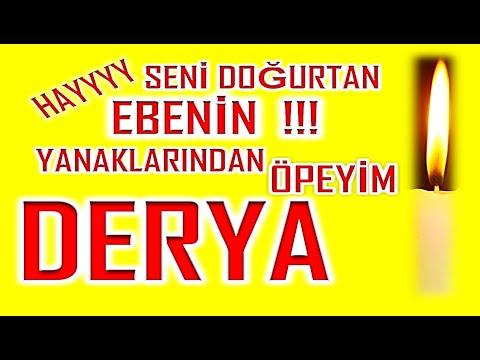 İyi ki Doğdun Derya İsme Özel Komik Doğum Günü Şarkısı