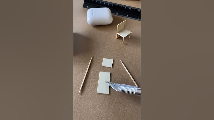 Como hacer sillas para tus maquetas