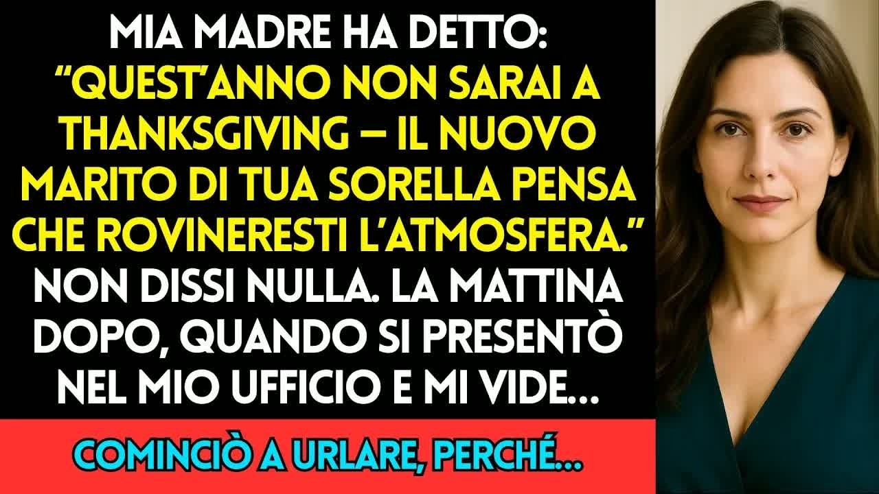 Mia madre mi ha scritto: "Morgan, non venire a Natale quest'anno. Marco pensa che porti tensione." Il nuovo marito di mia sorella mi conosceva da un mese, e già ero troppo per la tavola. Non ho...