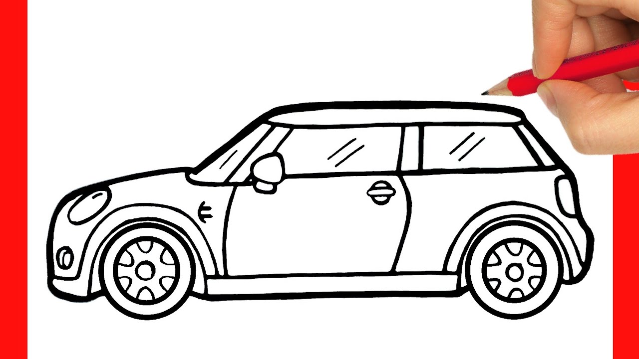 Dessin voiture de course - Comment dessiner une voiture de course  FACILEMENT pour ENFANTS 