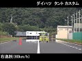 タント カスタム：車線はみ出し抑制試験