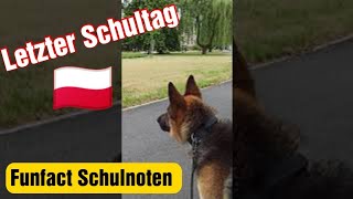 Polen - Letzter Schultag, dann 2 Monate Ferien | Fun Fact Schulnoten #shorts