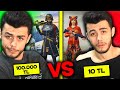 ZENGİN vs FAKİR (10TL HESAP - 100.000 TL HESAP) - PUBG Mobile