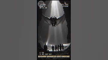 A man encounter an enormous cave creature #forest #ai
