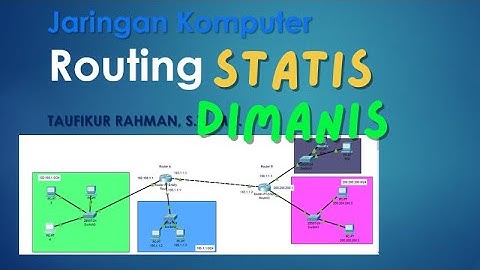 Routing Statis dan Dinamis ; konsep dan praktek