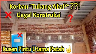 Rumah Gagal Konstruksi asal jadi tanpa memikirkan resiko - pelajaran untuk kita semua