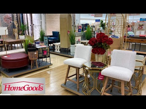 HOMEGOODS FURNITURE SHOP WITH ME COFFEE TABLES SOFAS ARMCHAIRS CONSOLES SHOPPING STORE WALK THROUGH