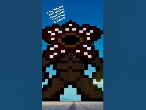 Demogorgon Pixel Art (Stranger Things in Fortnite) - YouTube