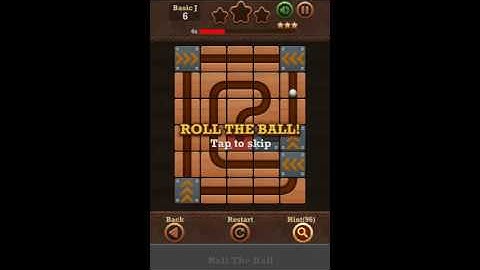 Roll The Ball Slide Puzzle 2 - Time Basic J Level 6 Walkthrough