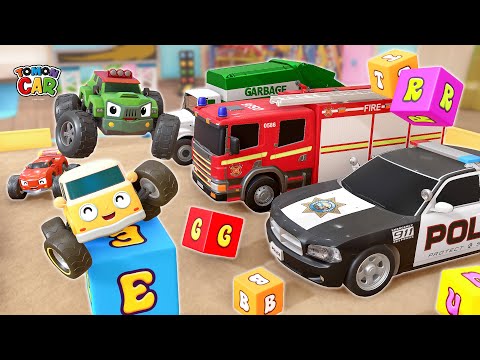 Match Cube Play Learn the city car name! Compilation 30min #6 Kids Songs for Kids Tomoncar World