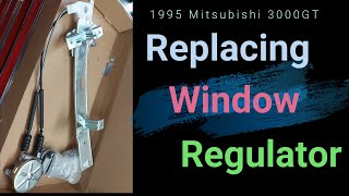 Replacing the window regulator on a Mitsubishi 3000GT