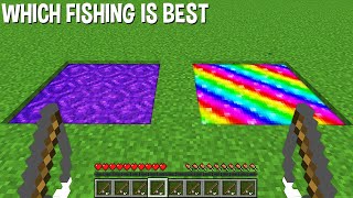 What happens if FISHING in RAINBOW LIQUID or PORTAL LIQIID in Minecraft ?