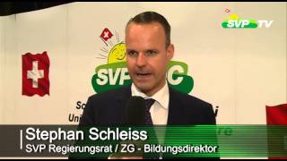 SVP-Sonderparteitag vom 15. Juni 2013 in Würenlos: "Berufswelt und Voksschule"