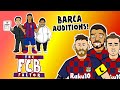 🔴BARCA BOSS - the AUDITIONS!🔵 Xavi? Ronaldinho? Messi? The FCB Factor!