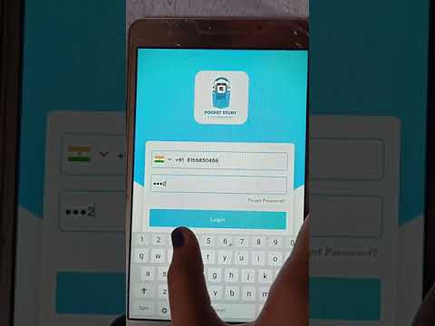 How to install and login pocket study app