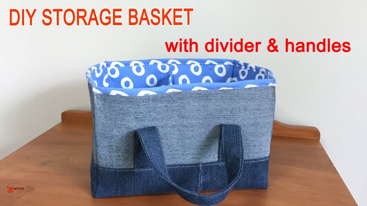 Storage Basket With Dividers Pattern DIY Tutorial PDF (Download Now) 