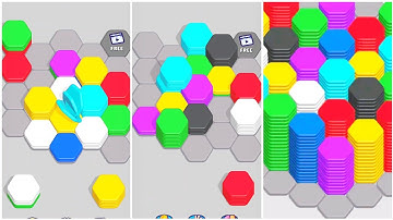Hexa Sort Gameplay 10, Android Games ios Walkthrough Simulator Think Brain Puzzle