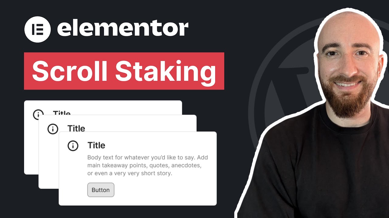 Cómo crear el Efecto Scroll Stacking con contenedores en Elementor ...