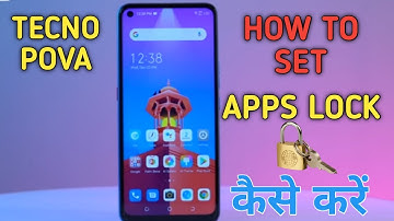 How To Set Apps Lock in Tecno Pova, How To App Lock in Tecno,Tecno Pova Main Apps Lock Keise Kare