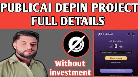 PUBLICAI DEPIN PROJECT || How to Join PUBLIC AI Airdrop || PUBLIC AI Full OVERVIEW