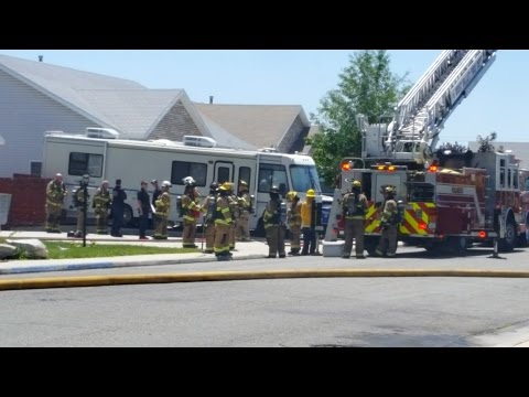 RAW VIDEO Of House Fire Just Down The Street From Us