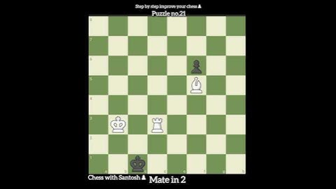 find out mate in 2🔥|chess puzzle no.21|@santoshdhanve8636#chess #ytshorts #shorts #checkmate