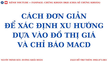 CÁCH XÁC ĐỊNH ĐIỂM MUA BÁN VÀ XU HƯỚNG DỰA VÀO CHỈ BÁO MACD