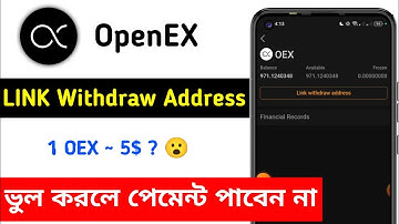 Satoshi OpenEx Withdraw Update ⚠️ How To Update Oex Address 😱 How To Sell Oex Token #openex