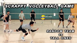 Scrappy Defense Volleyball Game vs Random Team | Open Gym (2-15-24)